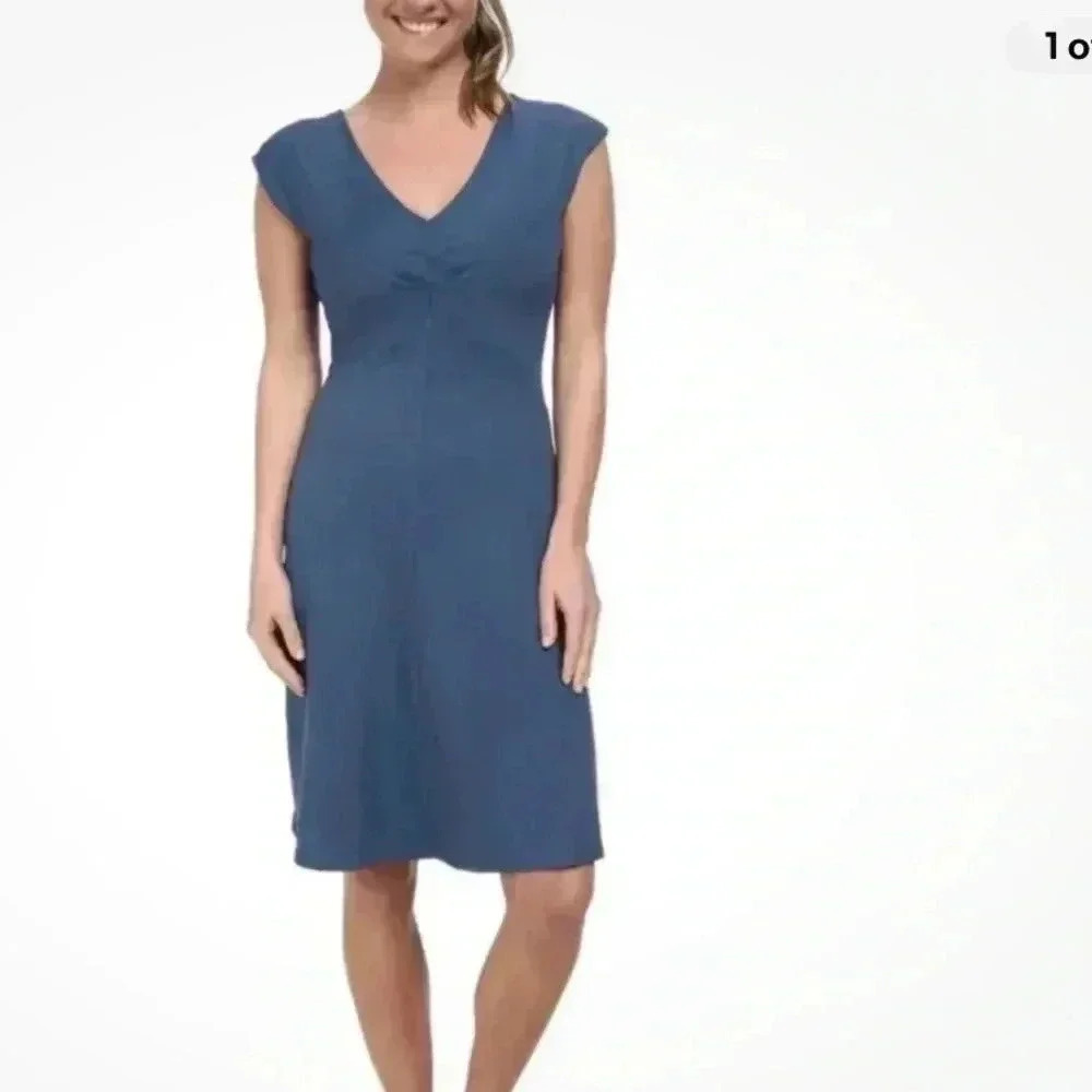 Patagonia Bandha Dress in Glass Blue Size S